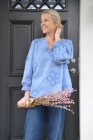 Blus Melanie jeansbl�, S/M, Mix By Heart
