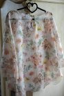 Blommig skir blus, S/M, Mix By Heart