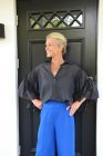 Volangblus, svart, one size, Gemini
