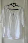 Blus brodyr, vit, S/M, Mix By Heart