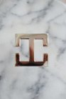 Knopp, Grekisk nyckel, silverfinish