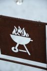 Skylt till armeringsnt, Grillning
