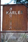 Skylt till armeringsnt, KRLEK