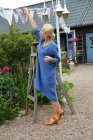 Linnekl�nning jeansbl�, L/XL, J�rlevik