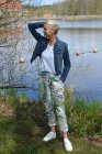 Magiska byxor, guld/silver/grn, one size