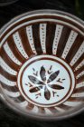 Marockansk skl Chocolate Stripe, 10 cm