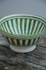 Marockansk skl grn stripe, 15 cm
