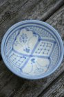 Marockansk skl ljusbl, traditionellt mnster, 10 cm
