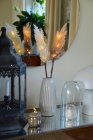 Belysning, "Pampasgrs, beige, batteri