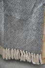Filt, beige/svart