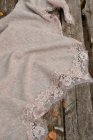Spetsscarf taupe