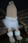 Tomte liten sittande beige