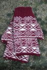M�nsterstickade pulsv�rmare Burgundy