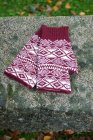 M�nsterstickade pulsv�rmare Burgundy