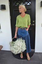 Fanny linneblus �ppelgr�n, L/XL, J�rlevik