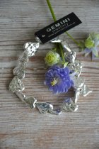 Armband hjrtan, "silver", Gemini