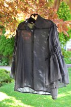 Volangblus, svart, one size, Gemini