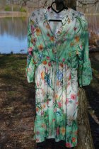 Kl�nning blommig gr�n, one size, Gemini