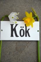 Emaljskylt Kk