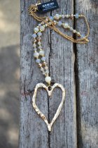 Halsband lngt med stort hjrta, Gemini