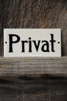 Emaljskylt Privat