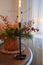 Ljusstake smide 36,5 cm svart