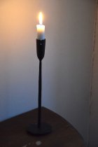 Ljusstake smide 30,5 cm svart