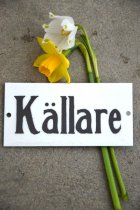 Emaljskylt Kllare