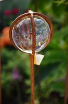 Glasklot p pinne, klarglas, 80 mm