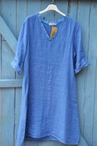 Linnekl�nning jeansbl�, L/XL, J�rlevik