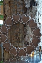 Pepparkakskrans dekoration