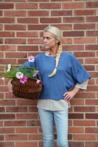 Ponchotrja, jeansbl, one size, Mix By Heart, TER I LAGER