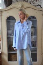 Skjortblus, randig, S/M. Mix By Heart
