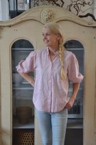 Blus med brodyr, rosa, L/XL, Mix By Heart