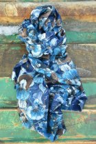 Sjal blommig bl�, Mix By Heart