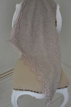 Spetsscarf taupe