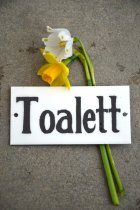 Emaljskylt Toalett