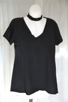 A-formad t-shirt svart, L/XL, Mix By Heart