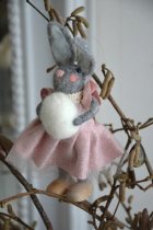 Kanin ulldjur gr� med �gg