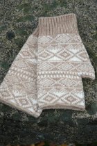 M�nsterstickade pulsv�rmare Taupe