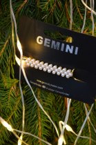 Hrsmycke med vita prlor, GEMINI