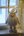 Tomte vit med horn p luvan