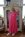 Klnning plisserad, cerise, one size