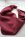 Miniscarf med p�rldetalj vinr�d