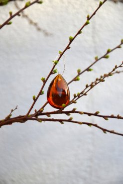 Droppe, Amber, 25-29 mm
