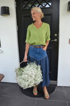 Fanny linneblus �ppelgr�n, S/M, J�rlevik