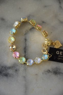 Armband f�rgade stenar,489-26, Gemini