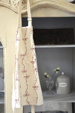 Barnfrklde Rosett Vit/Rd