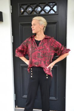 Blus mnstrad, burgundy, one size