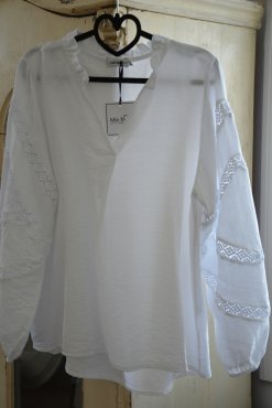 Blus Fiona vit, L/XL, Mix By Heart